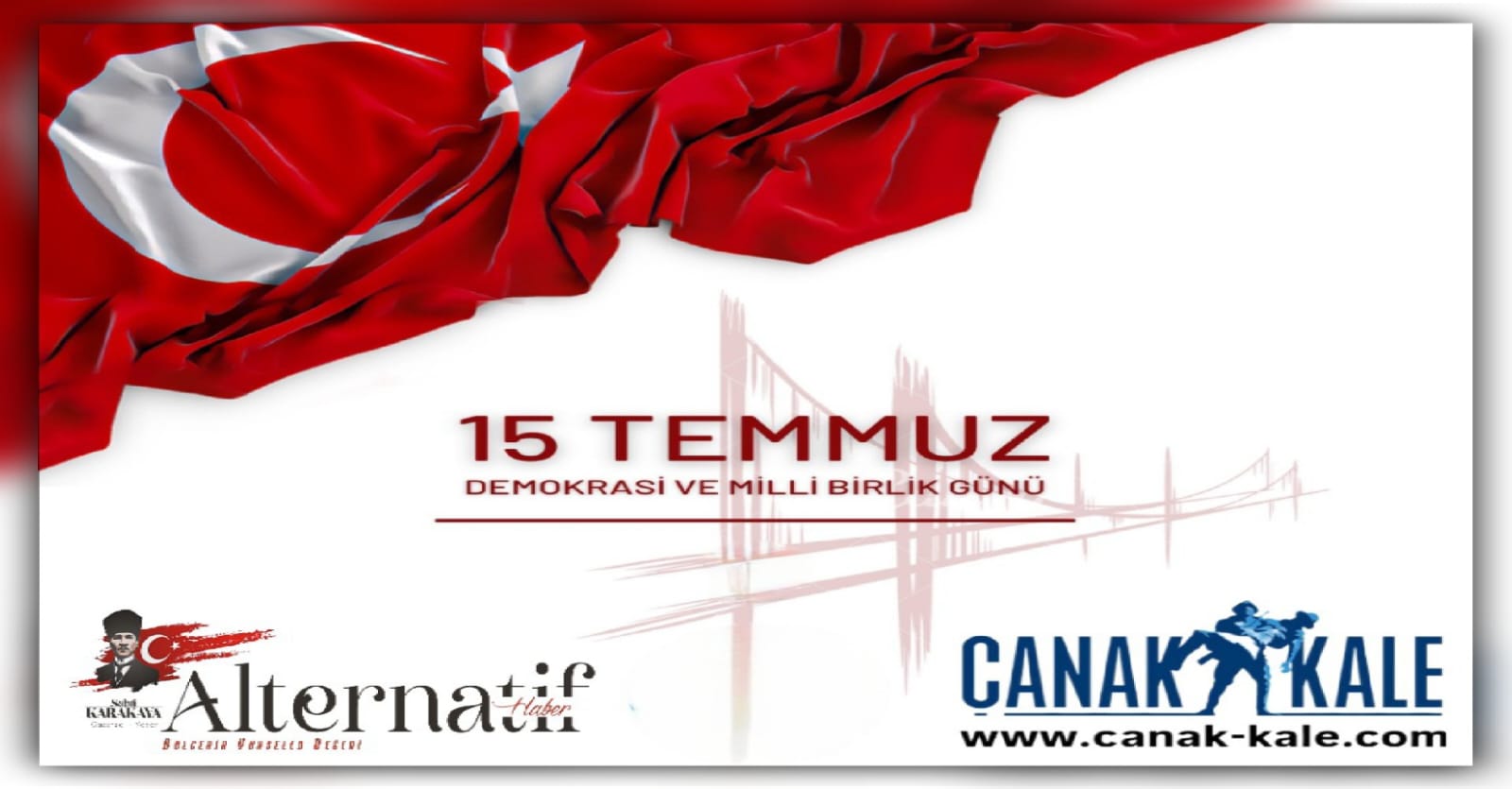 ALTERNATİF HABER VE HABER SİTEMİZDEN 15 TEMMUZ DEMOKRASİ VE MİLLÎ BİRLİK GÜNÜ MESAJI