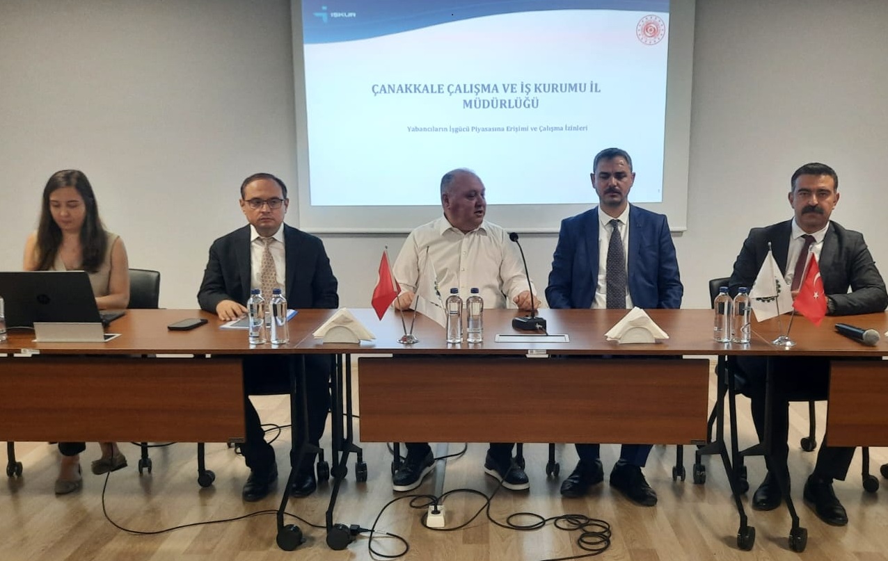 ÇANAKKALE İŞ-KUR’DAN YABANCILARIN ÇALIŞMA İZİNLERİ KONUSUNDA TOPLANTI