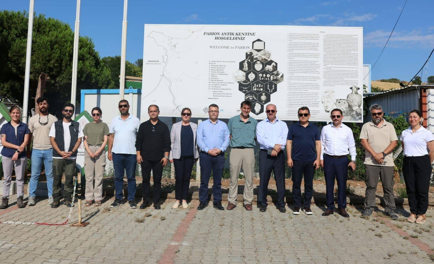 PARİON ANTİK KENTİNDEKİ KAZI ÇALIŞMALARINA YERİNDE İNCELEME