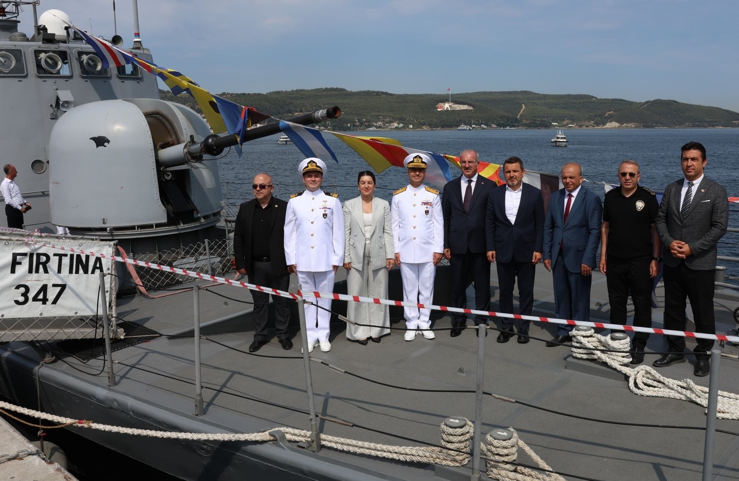 PROTOKOLDEN TCG FIRTINA GEMİSİNE ZİYARETİ