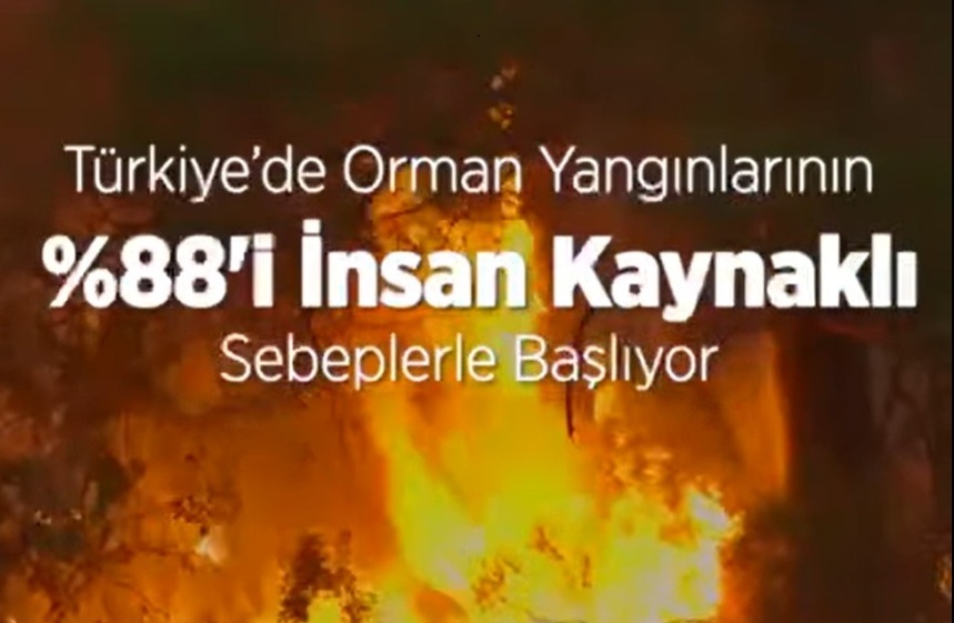 ORMAN YANGINLARININ YÜZDE 88’İ İNSAN KAYNAKLI!