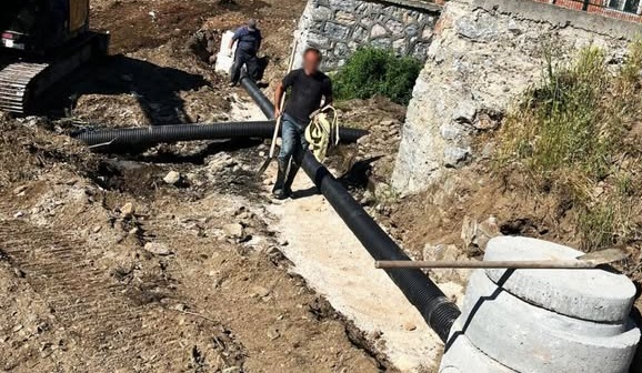 SOFULAR’DA İÇME SUYU VE KANALİZASYON ŞEBEKE HATTI YAPIM ÇALIŞMALARI