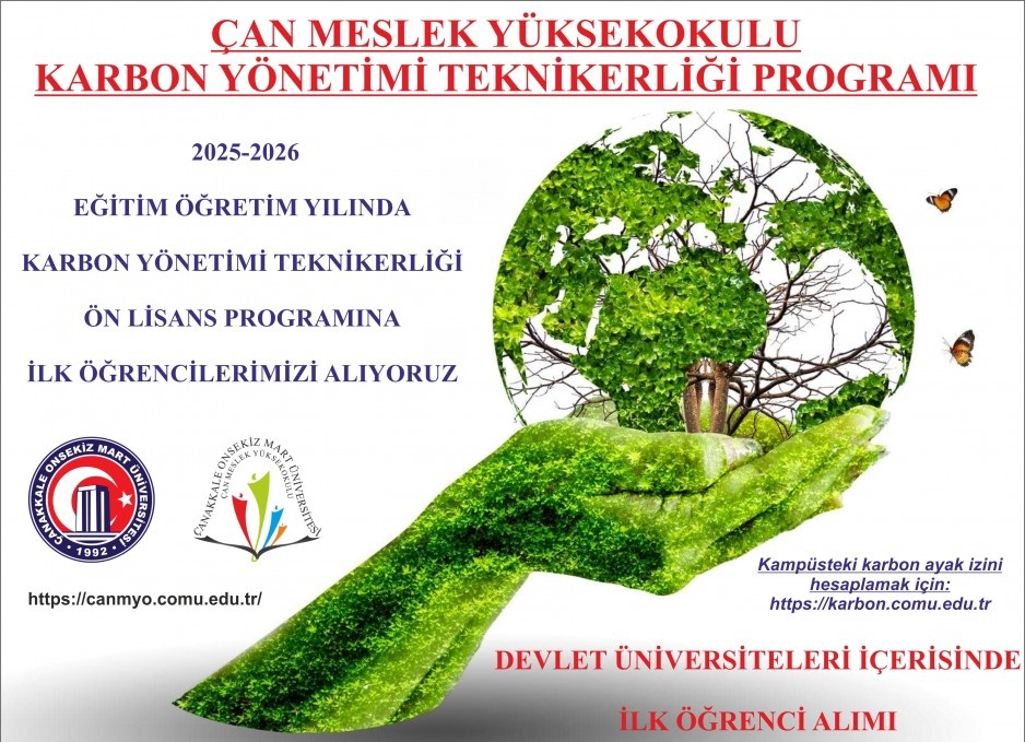 ÇAN MYO’YA YENİ BÖLÜM… KARBON YÖNETİMİ TEKNİKERLİĞİ PROGRAMI AÇILDI…