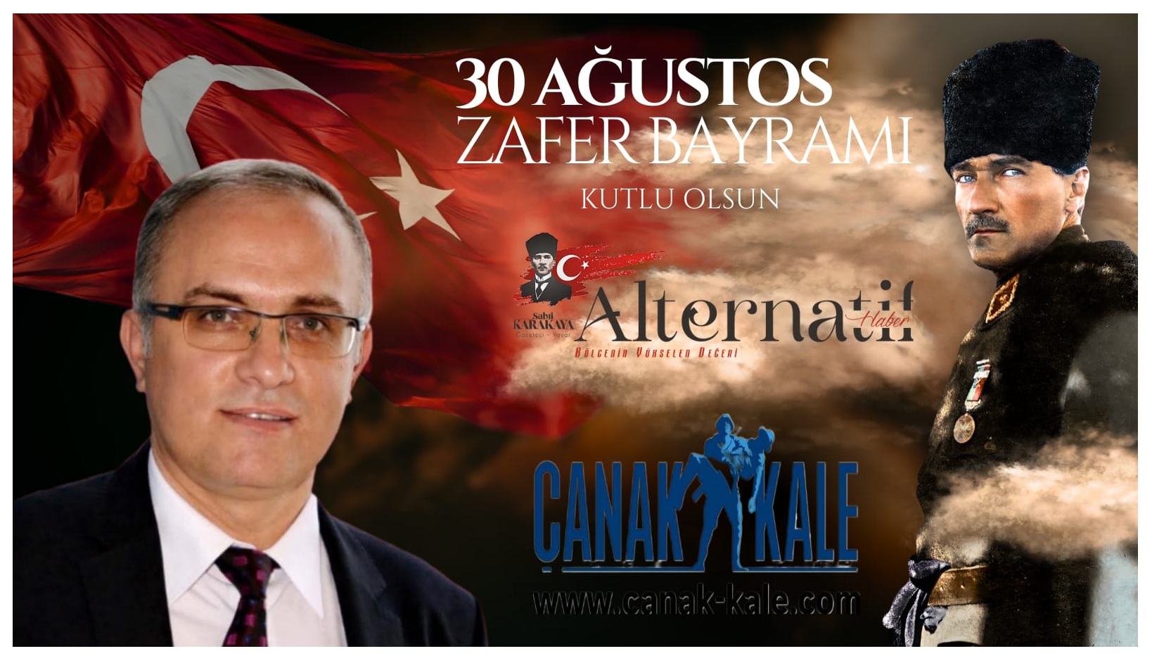 KURUCUMUZ GAZETECİ SABRİ KARAKAYA’DAN 30 AĞUSTOS ZAFER BAYRAMI KUTLAMA MESAJI