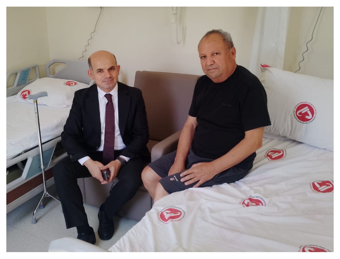 ZİRAAT ODASI BAŞKANI ŞAHİN’E GEÇMİŞ OLSUN ZİYARETİ