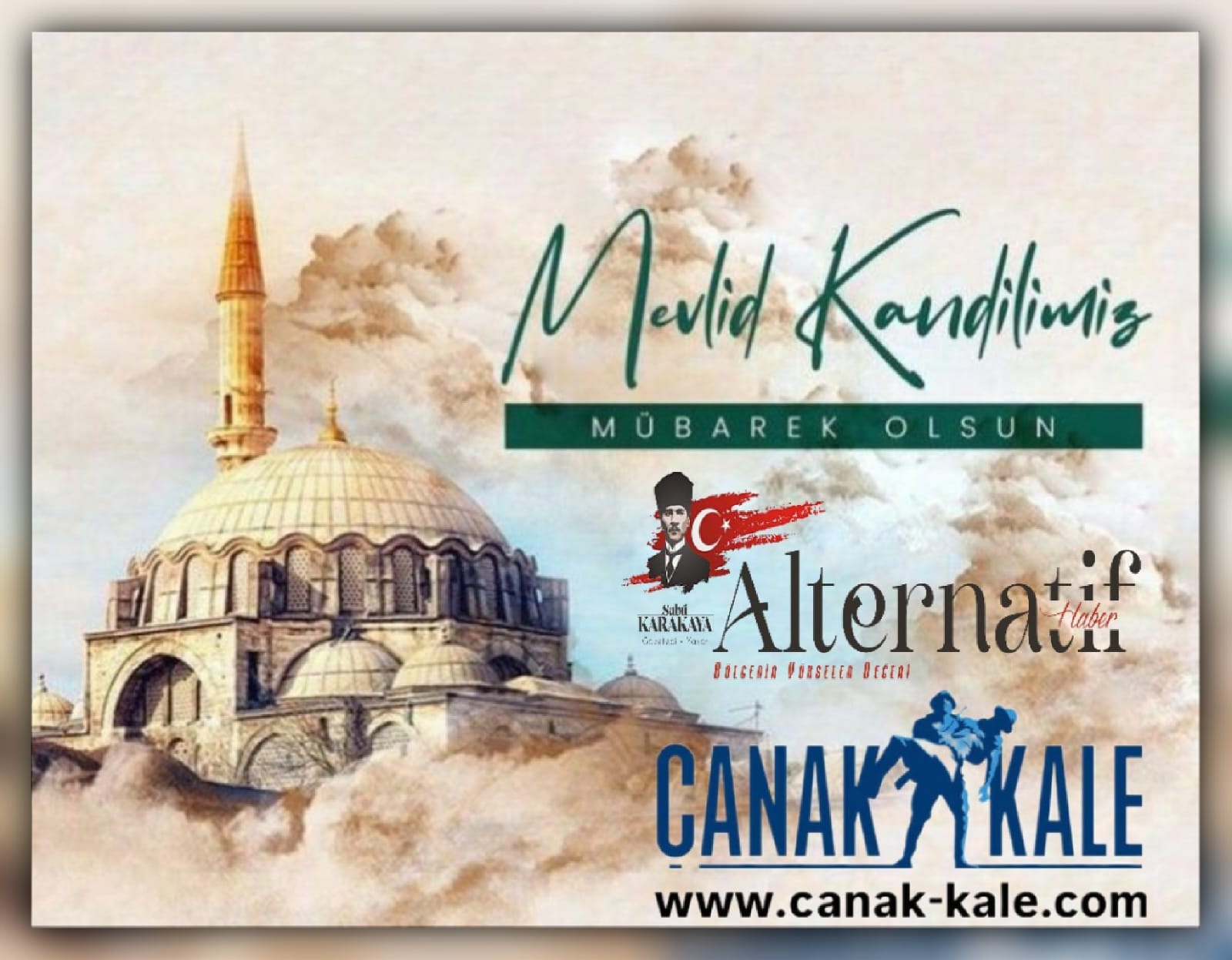 KURUCUMUZ GAZETECİ SABRİ KARAKAYA’DAN MEVLİD KANDİLİ KUTLAMA MESAJI