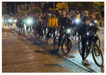 ÇABİP’TEN AŞAĞIOKÇULAR KÖYÜ’NDE AKŞAM BİSİKLET TURU