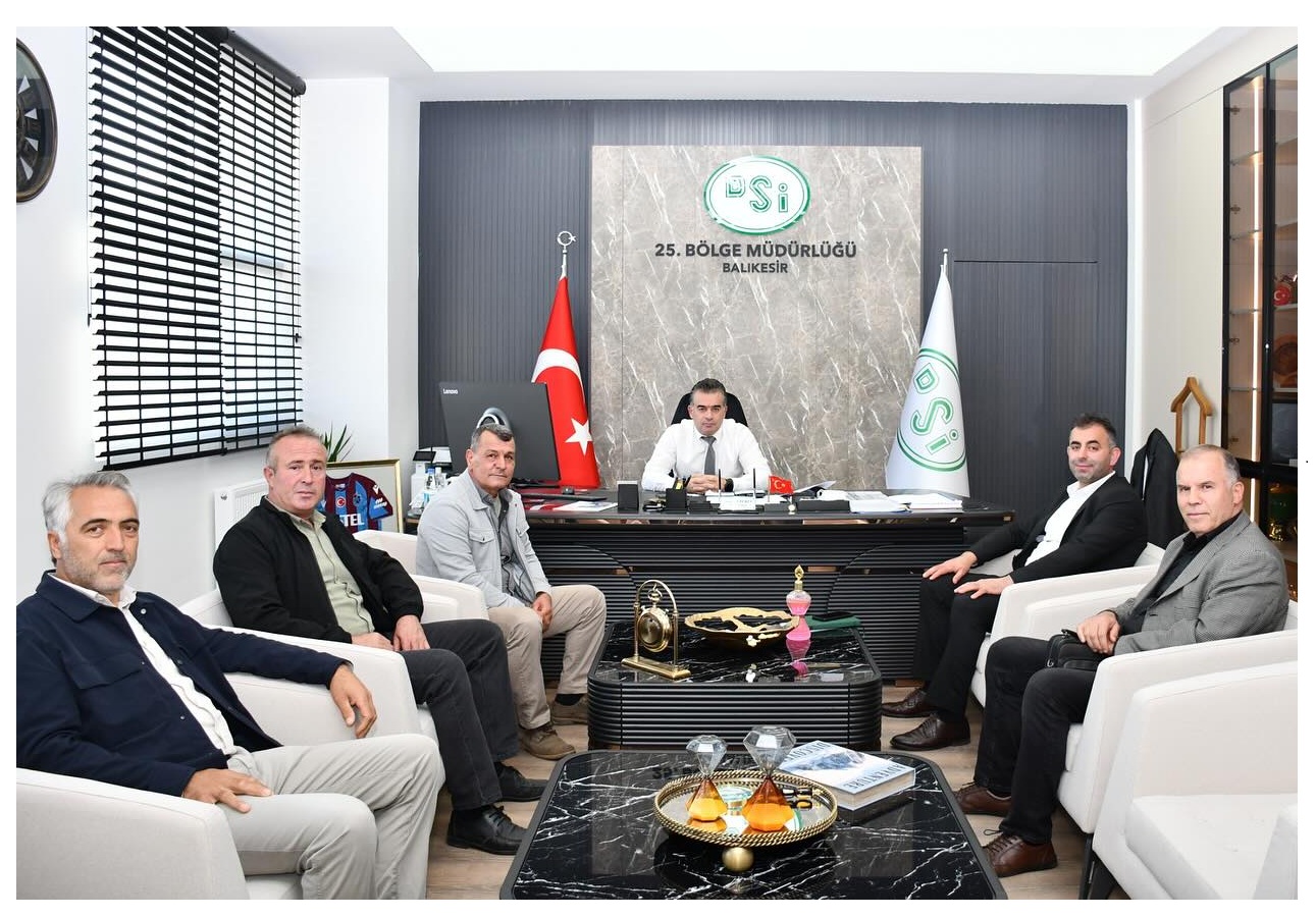 YENİCE İGM ÜYESİ TURNA VE MUHTARLARDAN DSİ BÖLGE MÜDÜRÜNE ZİYARET