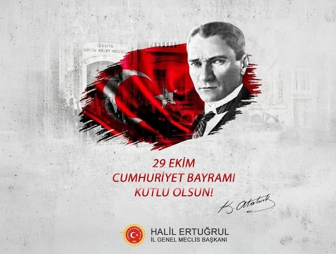 İL GENEL MECLİS BAŞKANI HALİL ERTUĞRUL’DAN CUMHURİYET BAYRAMI KUTLAMA MESAJI
