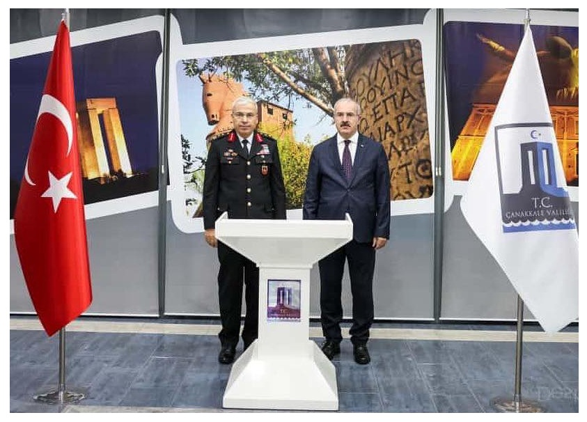 TÜMGENERAL ŞAKİR USLU’DAN ÇANAKKALE VALİSİNE ZİYARET