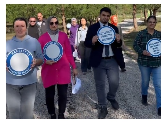 ÇAN’DA DÜNYA DİYABET GÜNÜ’NDE FARKINDALIK YÜRÜYÜŞÜ