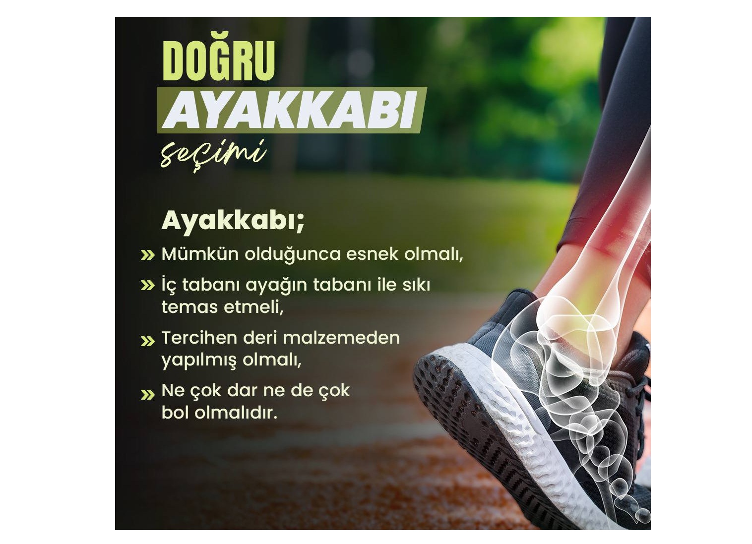 ÇAN DEVLET HASTANESİ’NDEN “DOĞRU AYAKKABI SEÇİMİ” UYARISI