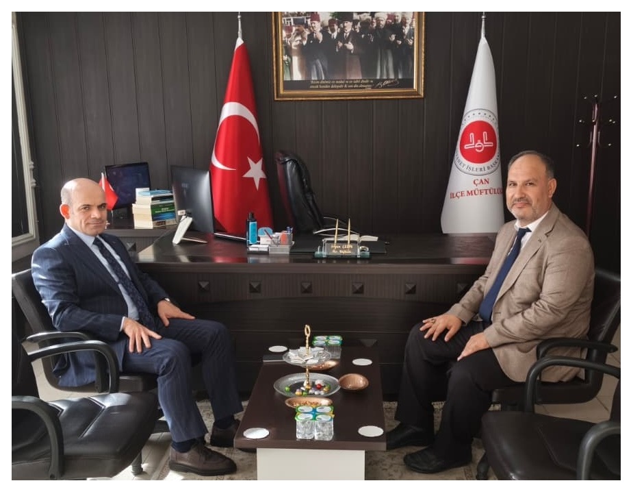 KAYMAKAM NEBİOĞLU’NDAN İLÇE MÜFTÜSÜ ÇELİK’E ZİYARET