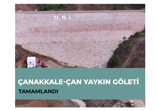 ÇAN’DA YAYKIN GÖLETİNİN YAPIMI TAMAMLANDI