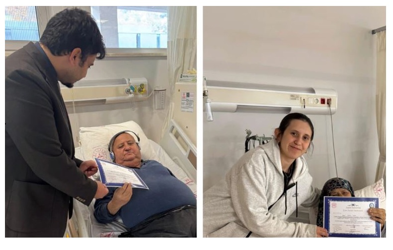 ÇAN’DA DİYABET OKULU EĞİTİMİ YATAK BAŞINDA YAPILDI