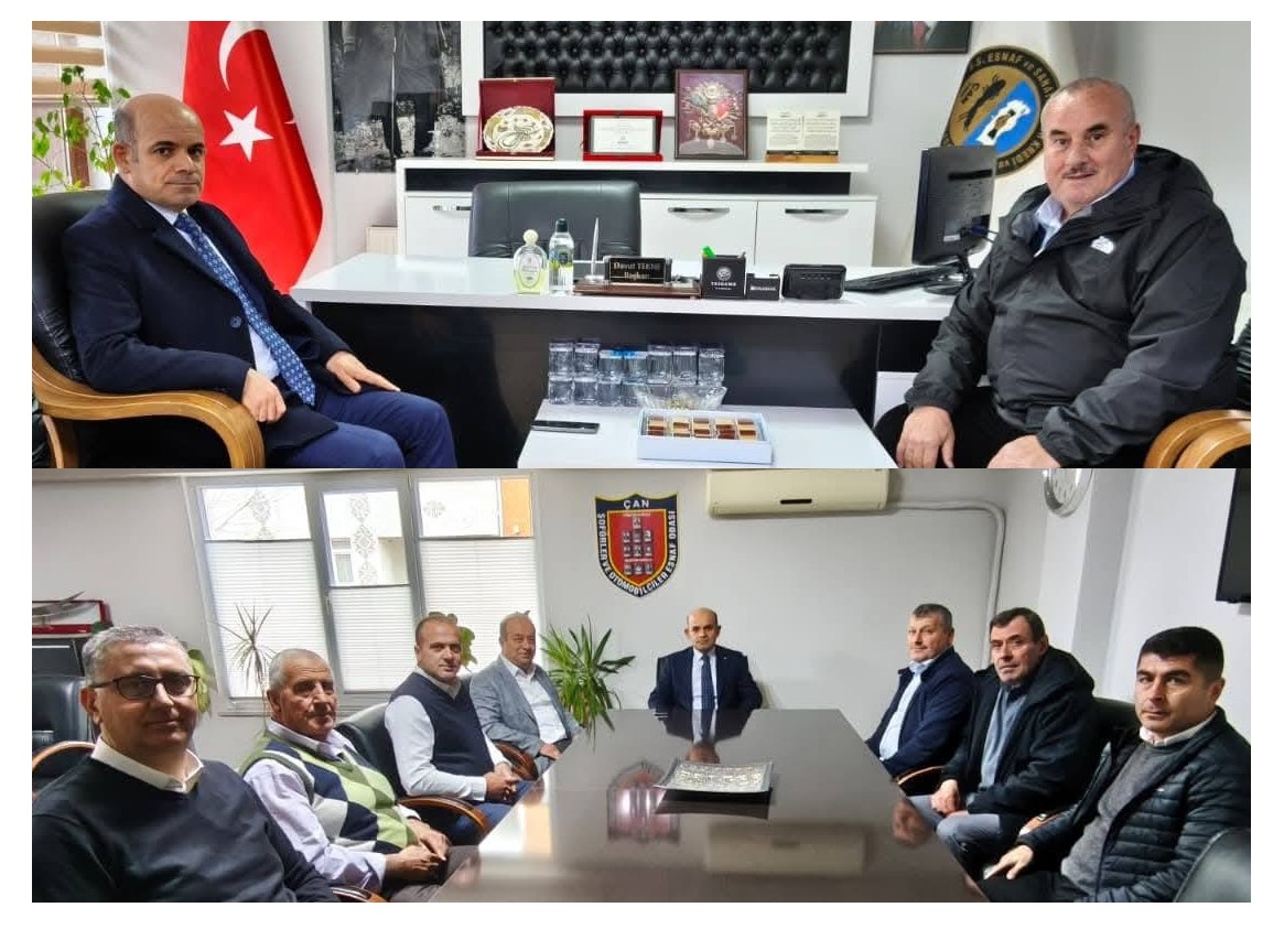 ÇAN KAYMAKAMINDAN KEFALET KOOPERATİFİ İLE ŞOFÖRLER ODASINA ZİYARET