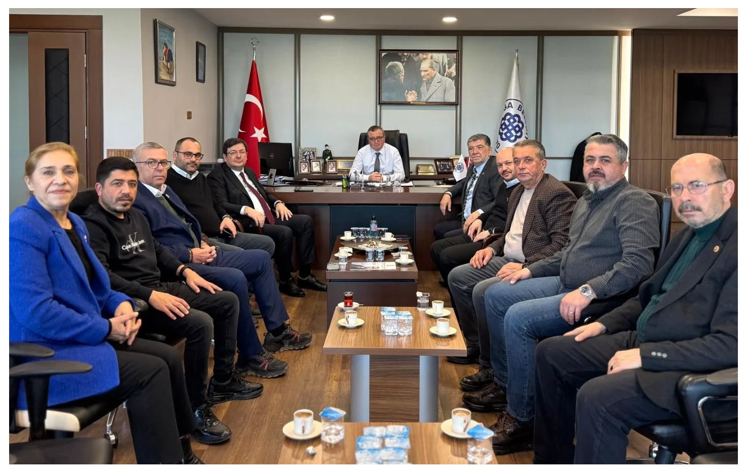 İGM BAŞKANI İLE ÇANAKKALE BELEDİYE BAŞKANINDAN BİGA BELEDİYE BAŞKANINA ZİYARET