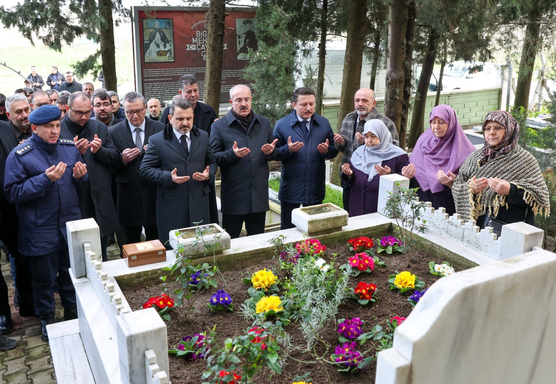 ÇANAKKALE SAVAŞLARININ SİMGE İSİMLERİNDEN MEHMET ÇAVUŞ, VEFATININ 62. YIL DÖNÜMÜNDE ANILDI