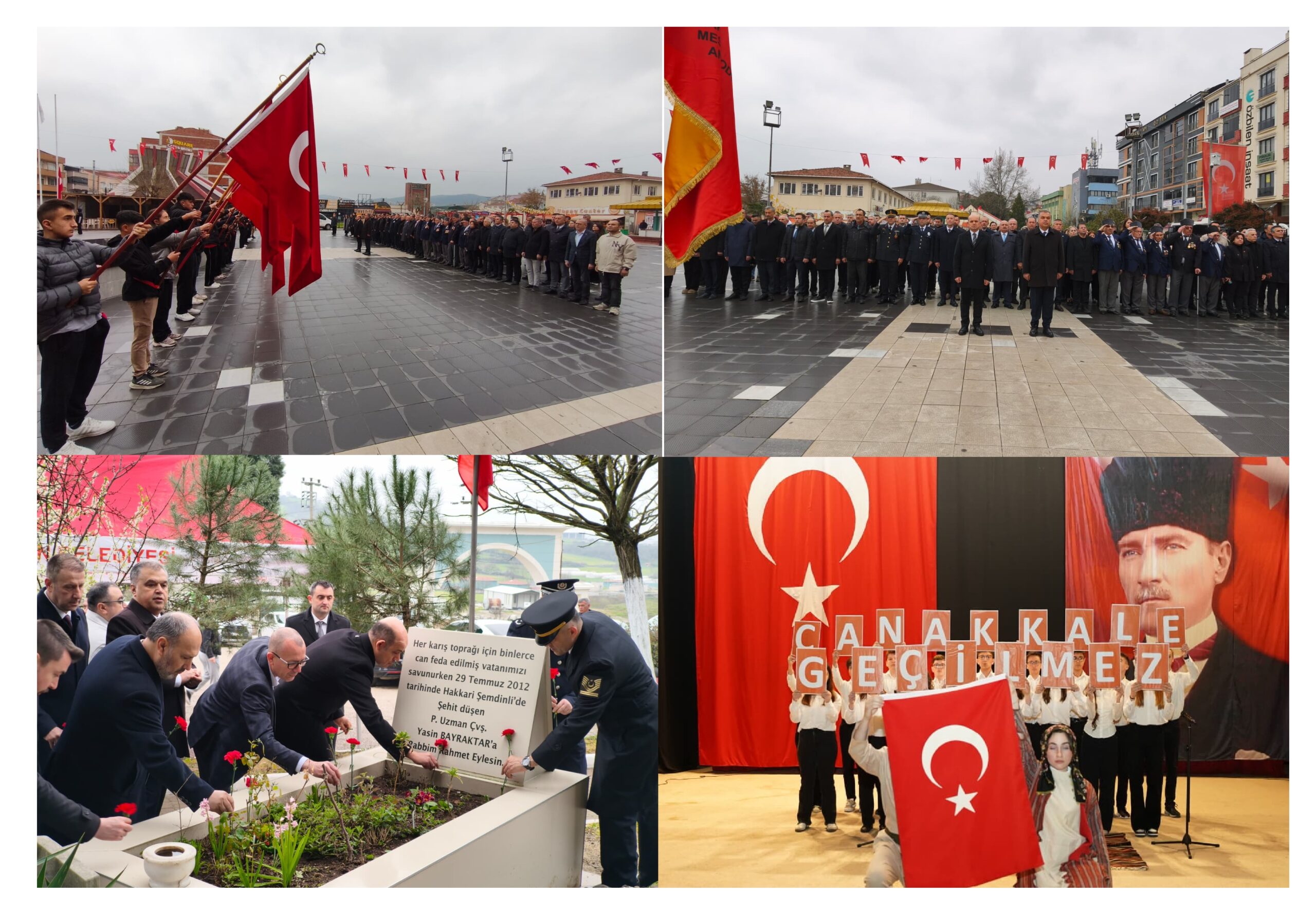 18 MART ŞEHİTLERİ ANMA GÜNÜ VE ÇANAKKALE DENİZ ZAFERİ ÇAN’DA DA KUTLANDI