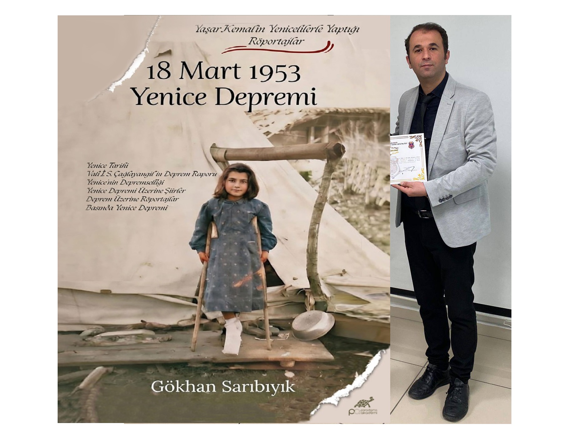 GÖKHAN SARIBIYIK’TAN BÖLGENİN YAKIN TARİHİNE IŞIK TUTAN BİR ESER: 18 MART 1953 YENİCE DEPREMİ