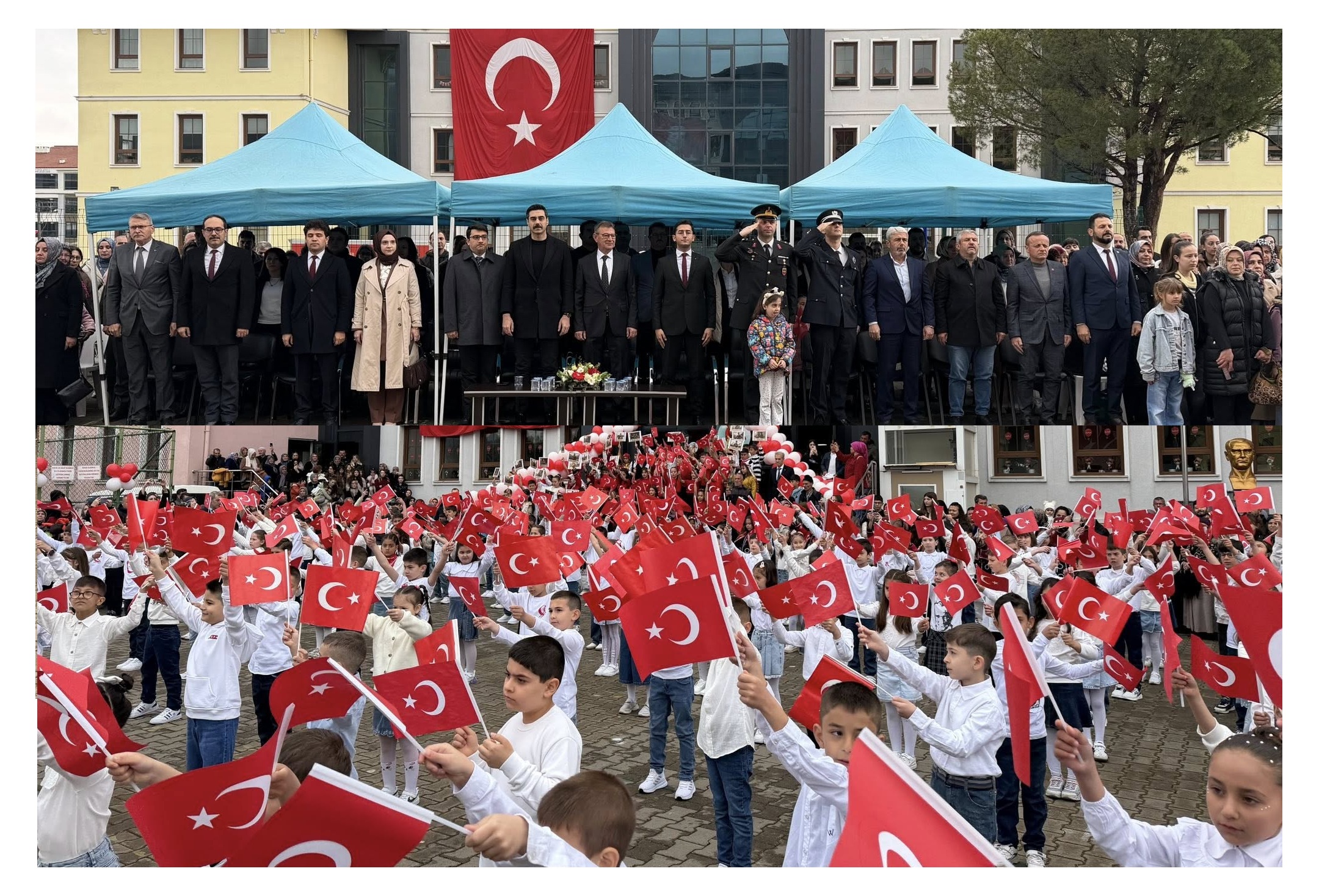 ULUSAL EGEMENLİK VE ÇOCUK BAYRAMI, YENİCE’DE DE TÖRENLERLE KUTLANDI