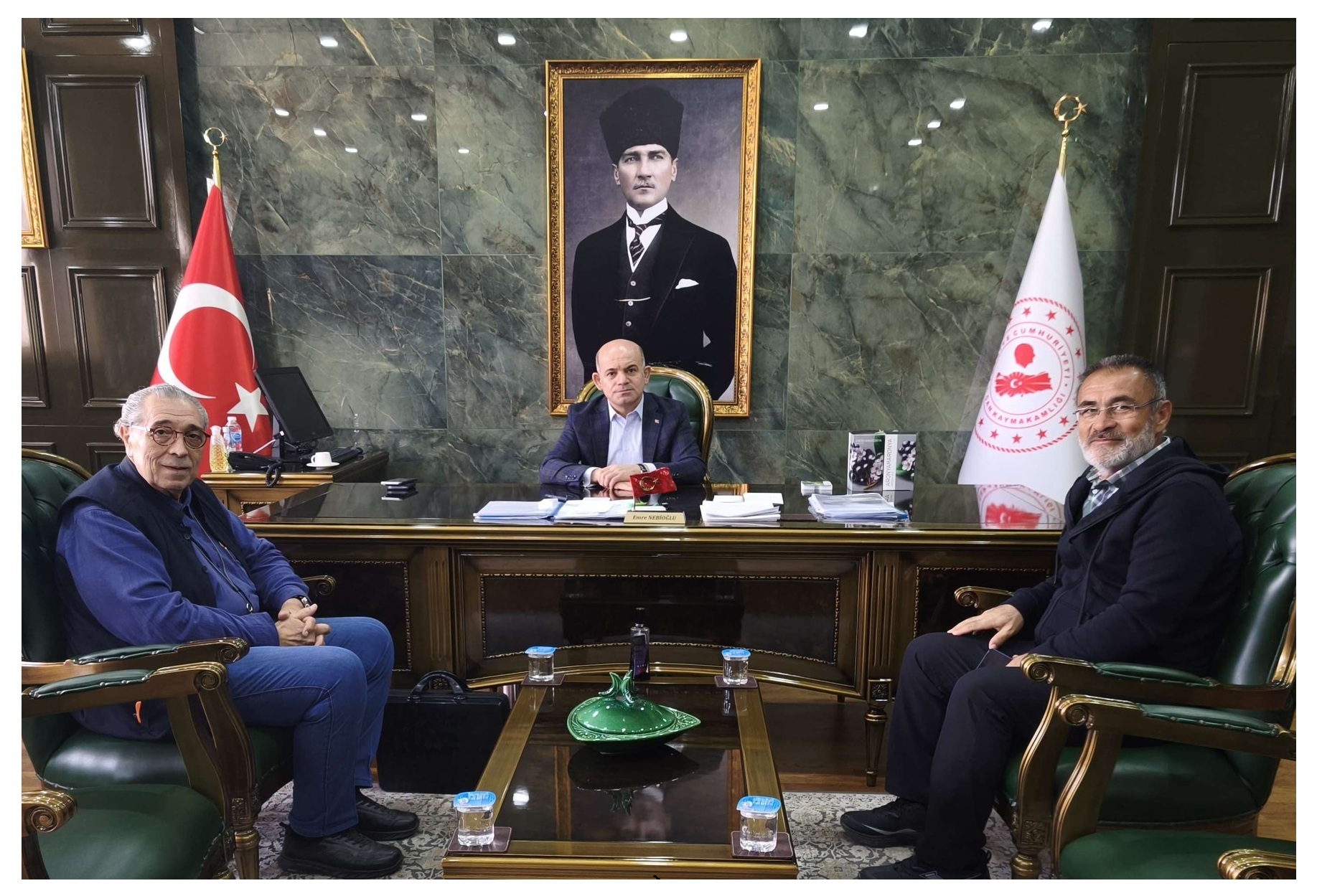 ARONYA ÜRETİCİLERİNDEN ÇAN KAYMAKAMINA ZİYARET
