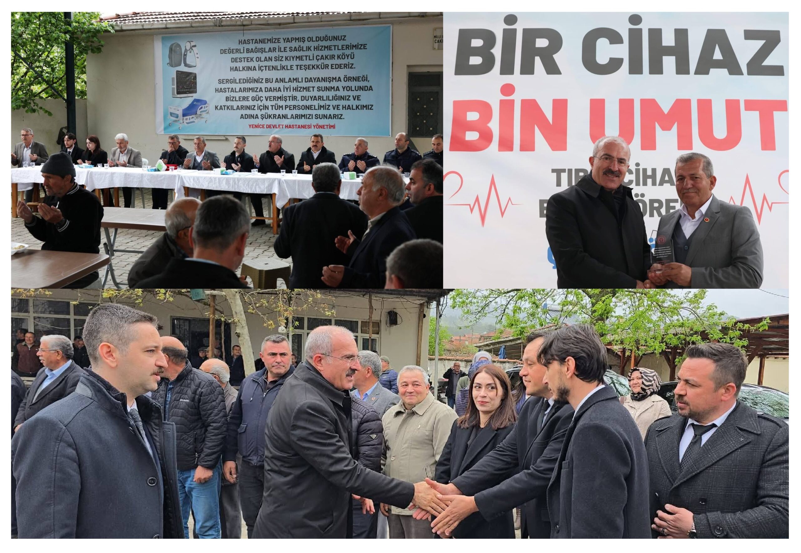 TOPLU KÖY HAYRI YERİNE HASTANEYE KALP CİHAZI BAĞIŞLANDI