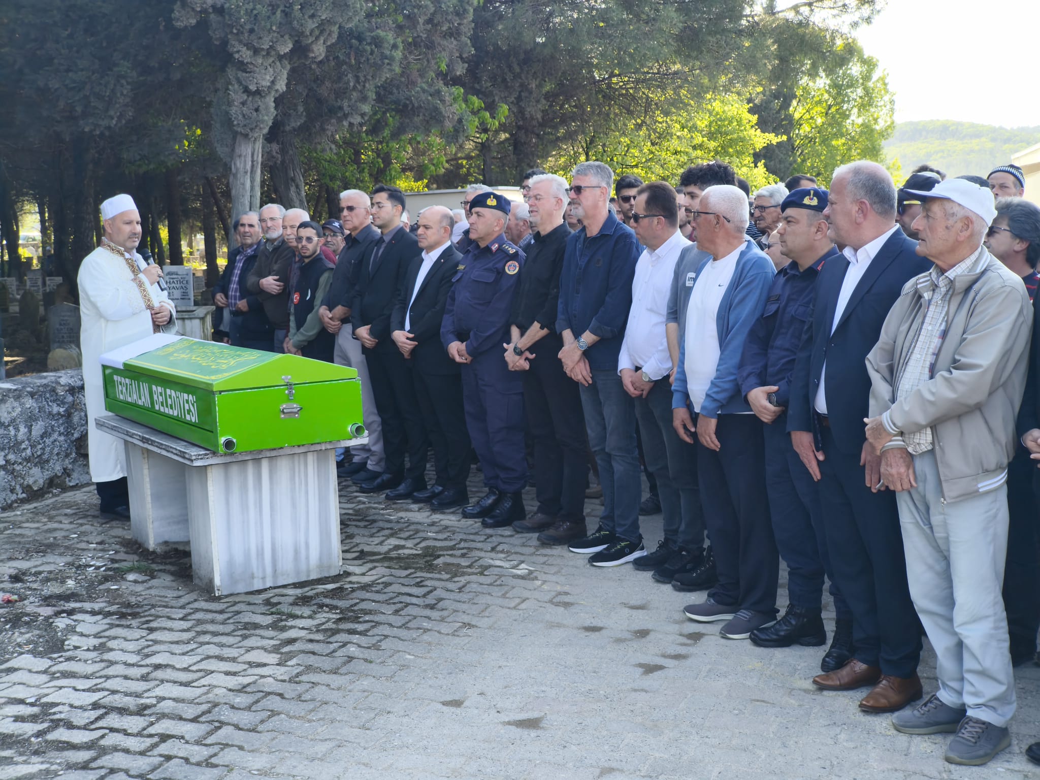 ŞEHİT BİNBAŞI ERCAN KURT’UN BABASI, ÇAN TERZİALAN’DA SON YOLCULUĞUNA UĞURLANDI