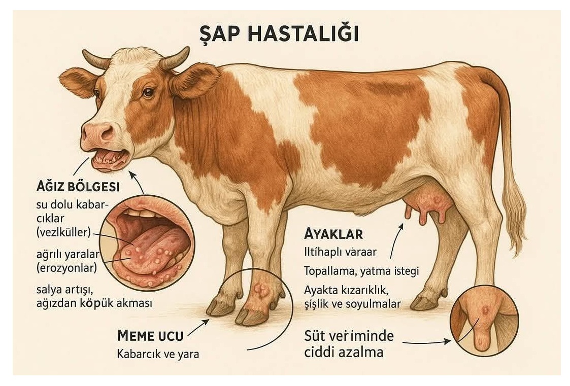 BİGA’DA 18 KÖYDE ŞAP HASTALIĞI NEDENİYLE GEÇİCİ YASAKLAMA