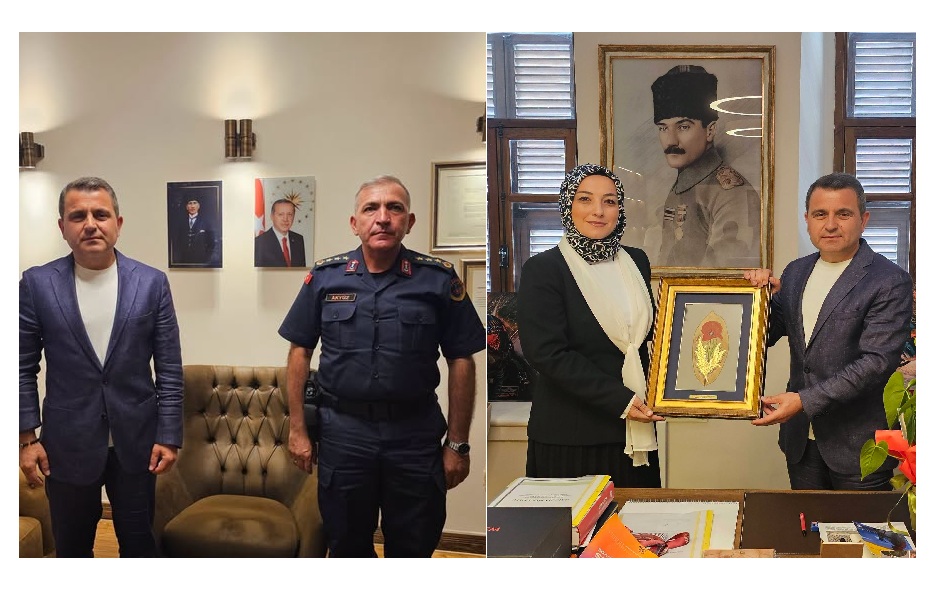 JANDARMA İL KOMUTANI VE KADEM’DEN TARİHİ ALAN BAŞKANINA ZİYARET