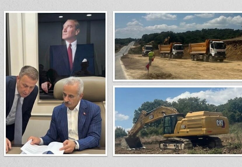 ÇAN-BAYRAMİÇ YOLU İÇİN YENİ İHALE YAPILDI, ÇALIŞMALARA YENİDEN BAŞLANDI