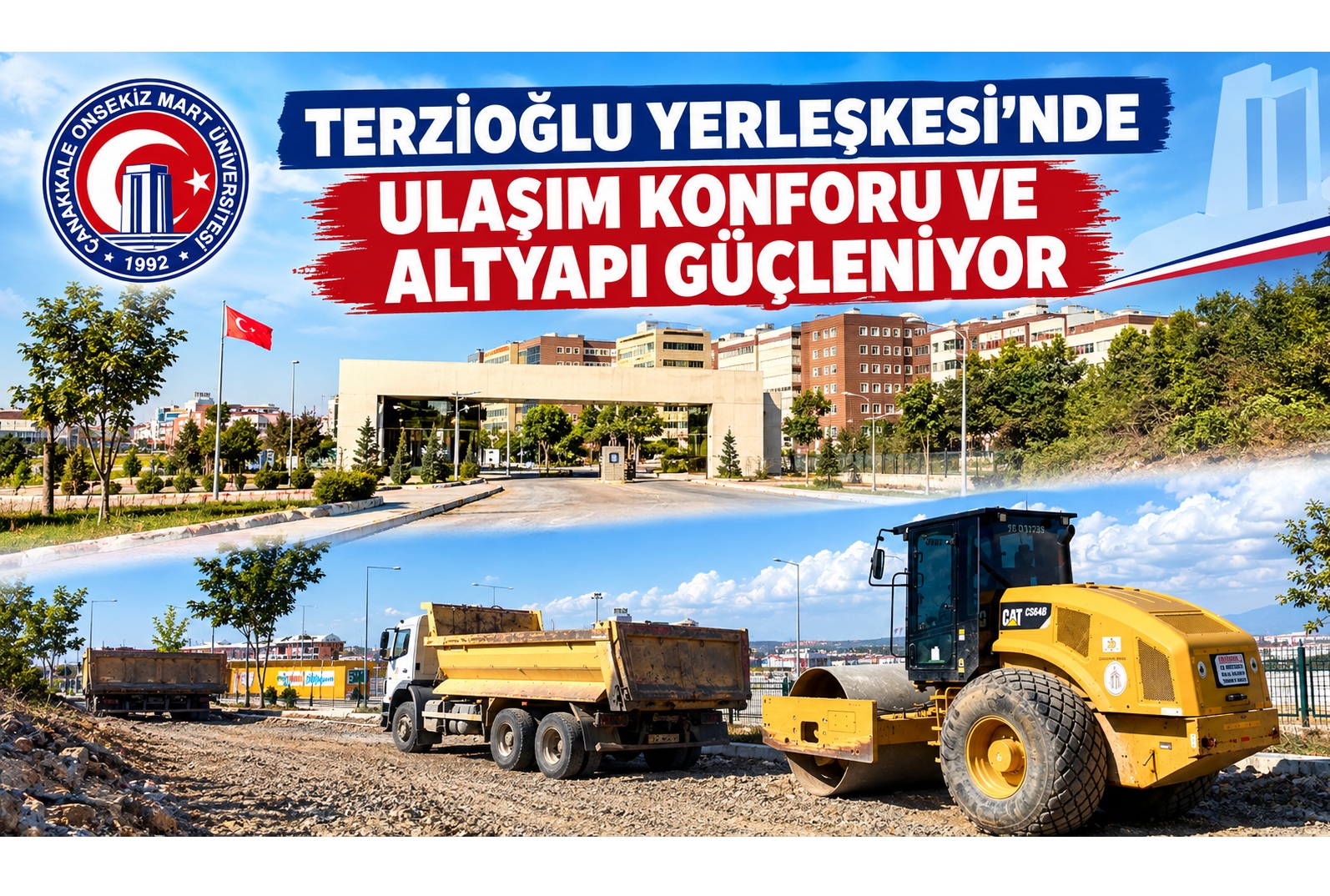 TERZİOĞLU YERLEŞKESİ’NDE ULAŞIM KONFORU VE ALTYAPI GÜÇLENİYOR