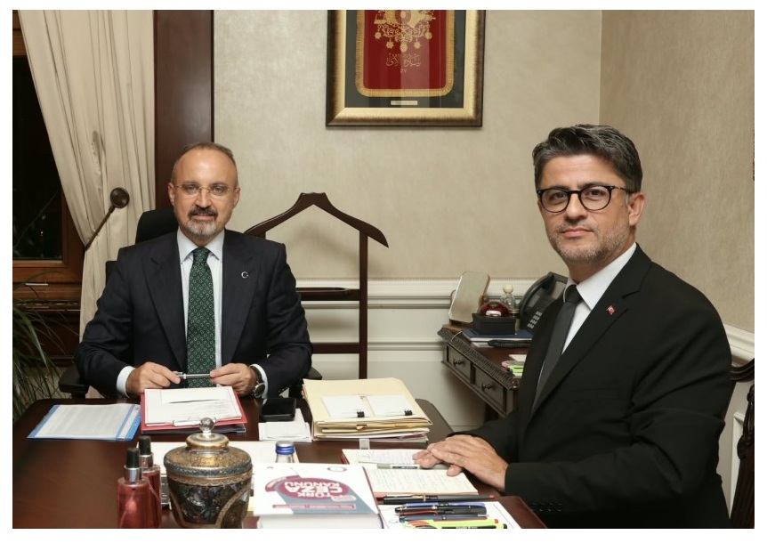 REKTÖR ERENOĞLU’NDAN İÇİŞLERİ BAKAN YARDIMCISI TURAN’A ZİYARET